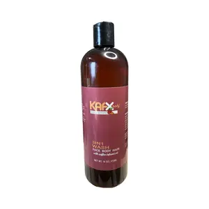 KAFX Cherry Almond 3-IN-1 Body-Face-Hair Wash Aloe Avocado Gentle Nourishing Formula for Men & Women
