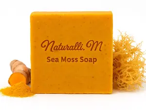 Turmeric handmade soap infused with organic ingredient handmade by Naturalli Mi