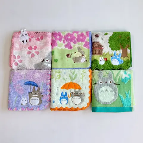 6pcs Super Cute Cotton Hand Towel Wash Cloth Coaster for Bathroom Kitchens Home Decor Cleaning Cloth Absorbent Gift Idea Decorativetowels Set 25cmX25cm Jacquard Patterns