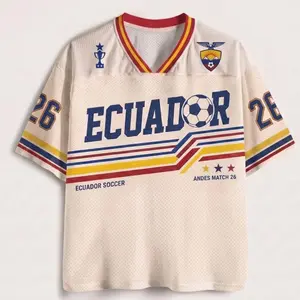 Ecuador Soccer Jersey, Retro La Tri Shirt, Custom Name Number Jersey, Ecuadorian Soccer Fan Gift