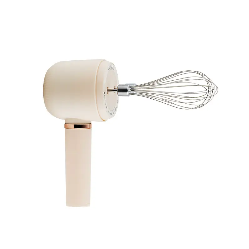Cordless Multi-Speed Stainless Steel Wireless Electric Hand Mixer - Compact and Lightweight Ergonomic Non-Slip Handle Multifunctional Home Baking Tool for Whipping Egg Whites, Cream, Cake Batters