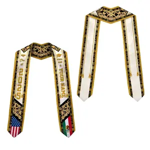 Personalized Mexican American Graduation 2026 Stole – Class of 2026 Latino Graduation Sash