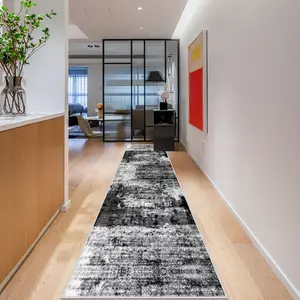 Modern Abstract Texture Long Hallway Rug, Washable Living Room Entryway Mat, Durable Bedroom Footstool Decorative Pad, Ideal Christmas Gift, Modern Area Rug, Home Decor Rugs