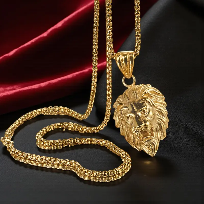 lion gold chain - TikTok Shop display picture 2