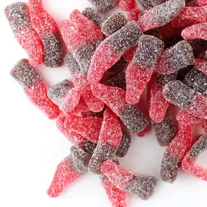 Halal Cherry Cola Bottle Chewy Gummy Candy