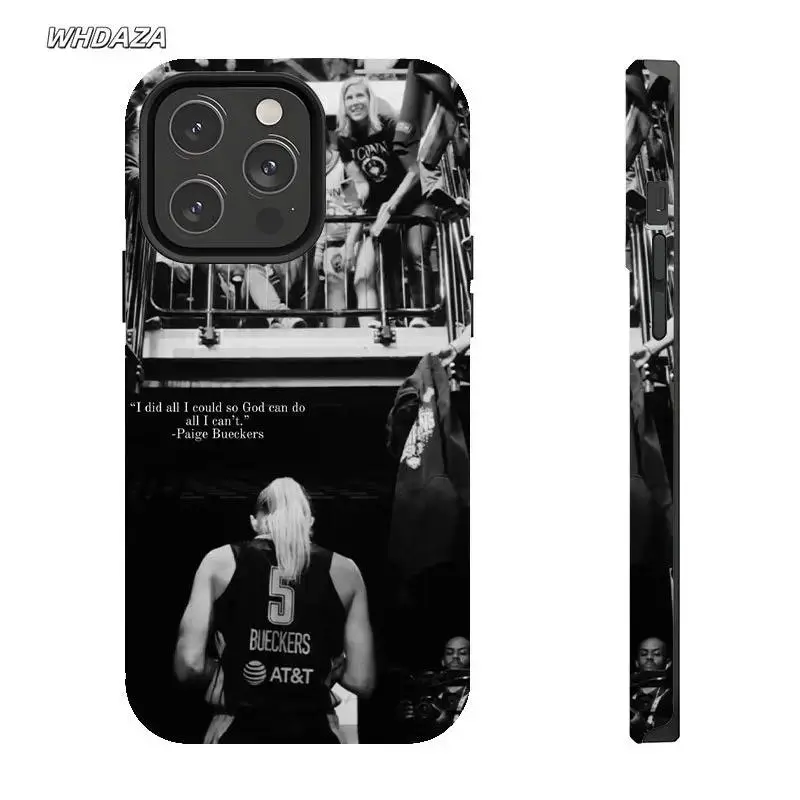 Paige Bueckers Handheld Cellphone Casing - Basketball Fan Tough Protective Phone Accessories, Compatible with iPhone 11-17 Pro Max/Plus and Samsung Galaxy S23-25 Devices