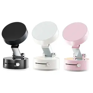 Magnetic Car Phone Holder, Foldable Vacuum Suction Car Navigation Holder, Magnetic Suction Stable Center Console Phone Holder for Car, Cell Phone Car Mount, Car Cellphone Mount, Car Mount Dashboard