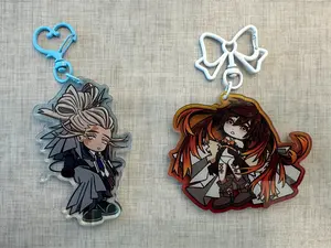 GACHIAKUTA Amo Empool & Tamsy Caines Acrylic Keychains | Unique Keychain Designs | Perfect for Backpacks, Keys and Gifts | High Quality and Customer Favorite Items