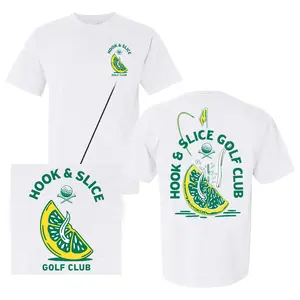 Hook & Slice Golf Club Short-sleeve T-shirt, Golf T-shirt, Men And Women, Casual Yet Chic, Classic Cotton, Menswear Top, Unisex