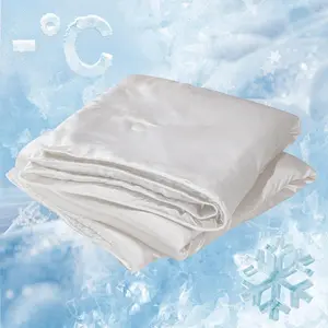Solid Color Silk Satin Cooling Quilt, Lightweight Breathable Smooth Soft Blanket, Comfortable Bedding for Home Bedroom, Lightweight Quilts