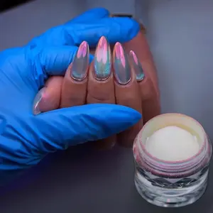 Glazed Donut Mirror Effect Holographic Pigment Professional-Grade Nail Art & Resin Craft Light-changing Powder
