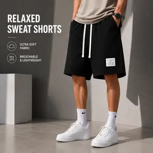 2026 New Menswear American-Style Men’s Athletic Shorts, Breathable Lightweight Knee-Length Loose Casual Summer Pants - Versatile Bottoms