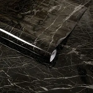 Marble Pattern Self-adhesive Wallpaper, Peel and Stick Wallpaper, Decorative Wall Paper for Dining Table Desk Furniture Renovations
