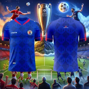 2025 Haiti Style Soccer Jersey Men Breathable Lightweight Football Shirt Athletic Match Day Fan Jersey S-5XL Gift for Soccer Fans