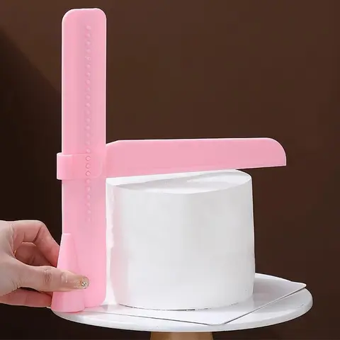 Adjustable Height Cake Spreader, 1 Count Cake Buttercream Leveling Tool, Cake Smoothing Edge Tools For Home Kitchen, Kitchen Baking Gadget, Pastry Decorating Tools, Baking Supplies, Baking Accessories
