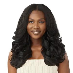 Outre Human Hair Premium Blend Big Beautiful Hair Leave Out Wig Dominican Body Curl 20"