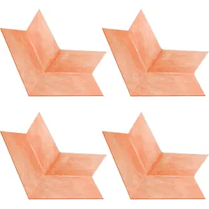 4 Pack Waterproof Polyethylene Seamless Corner Shower Membrane for Bathtub and Steam Room