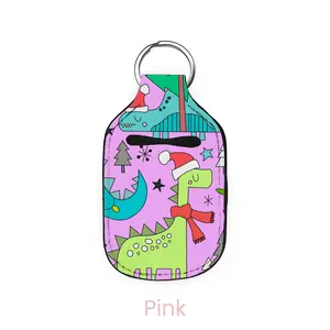 abbyrose Jolly Dinos Hand Sanitizer Holder Pink