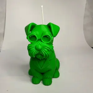 Glasses dog Candle
