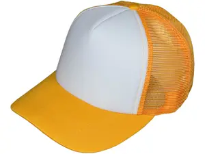 5-Panel Cotton Foam Snapback Trucker Hat, Multicolored Sports & Outdoor Accessory for Active Use, Snapback Cap