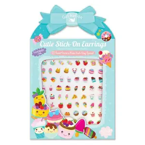 Stick On Sticker Earrings Sweets & Treats 32 Pair