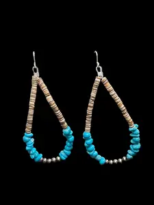 Sleeping Beauty Turquoise Statement Earrings