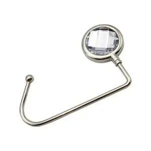 Luxe Latch The Luxe Design with Translucent Gemstone and Circular Anchor, Elegant Style for Purse Stabilization and Decor