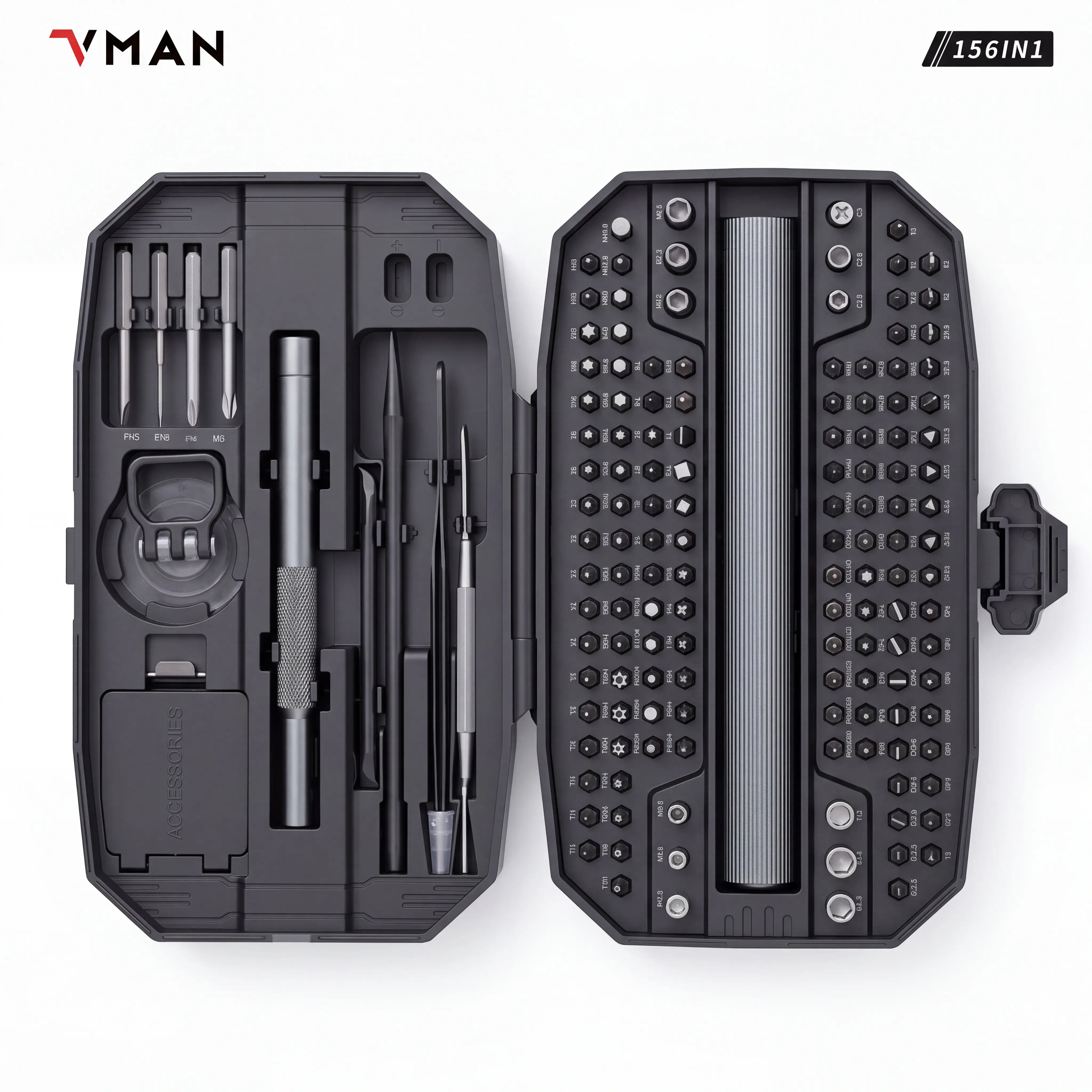 Electric Screwdriver, 156 in 1 Precision Electric Screwdriver Set | Upgraded 5 Torque & Indicator, 141 S2 Magnetic Bits, 650mAh Battery, Electronics Tool Kit for RC, Computer, PC, Laptop, Phone