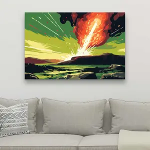 212 MAIN C1RC243606C7L7 24x36 in. The Crash Black Artwork Print, Artistic Wall Decoration for Room, Stylish Home Decor Gift