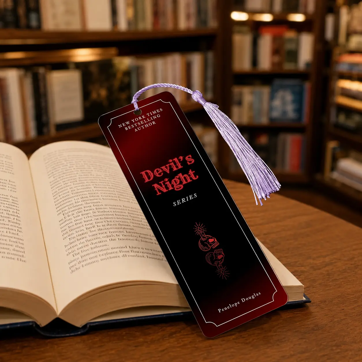 New Halloween Acrylic Flat Printed Bookmarks Featuring a Skull Design, Perfect As Gifts for Students During The Back-To-School Season