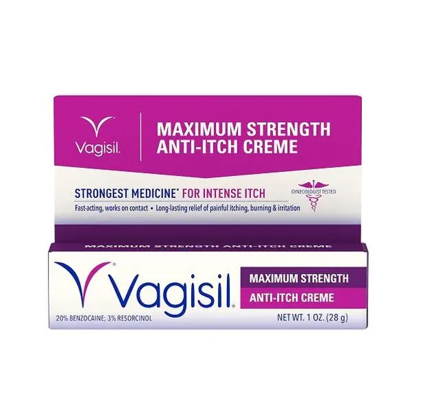 Vagisil Feminine Cream with Benzocaine for Women, 1 oz