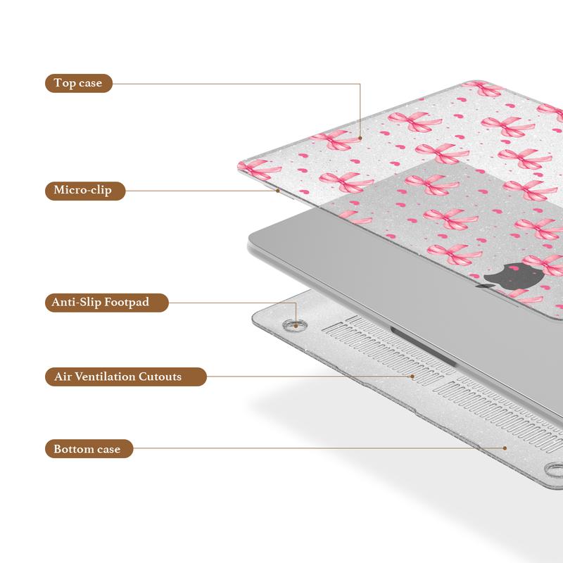 Casing Bee Bow Crush Hard Shell MacBook Case