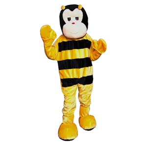 Bumble Bee Mascot Costume For Adults - Full Body Jumpsuit with Head Mask, Hand Gloves & Shoes Cover - Cute Funny Costume - Perfect For Halloween, Theme Party & School Play Or Birthday - Cosplay Outfit