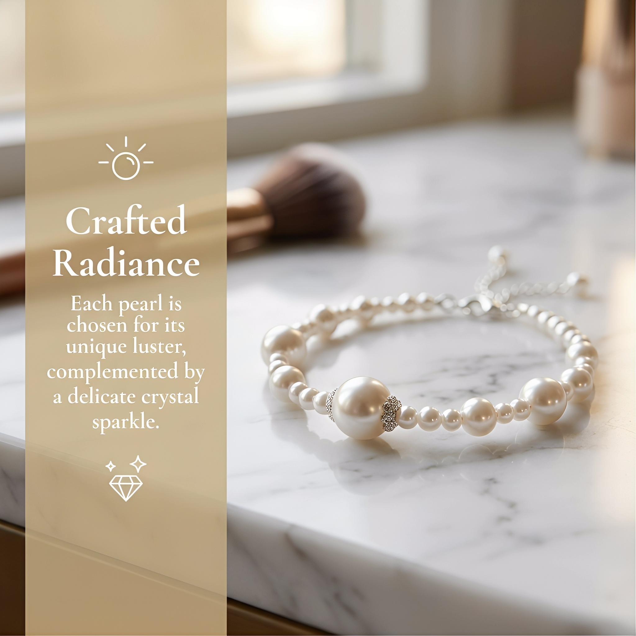 French Vintage-Inspired Pearl Bracelet — Light Luxury, Niche Design, and Refined Elegance; A Versatile, High-End Beaded Accessory