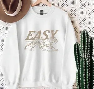 Hot Trend Women's Tiger Print Sweatshirt, Oversized Casual Pullover, Fashion Streetwear Top for Daily Wear, Must-Have Trendy Outfit