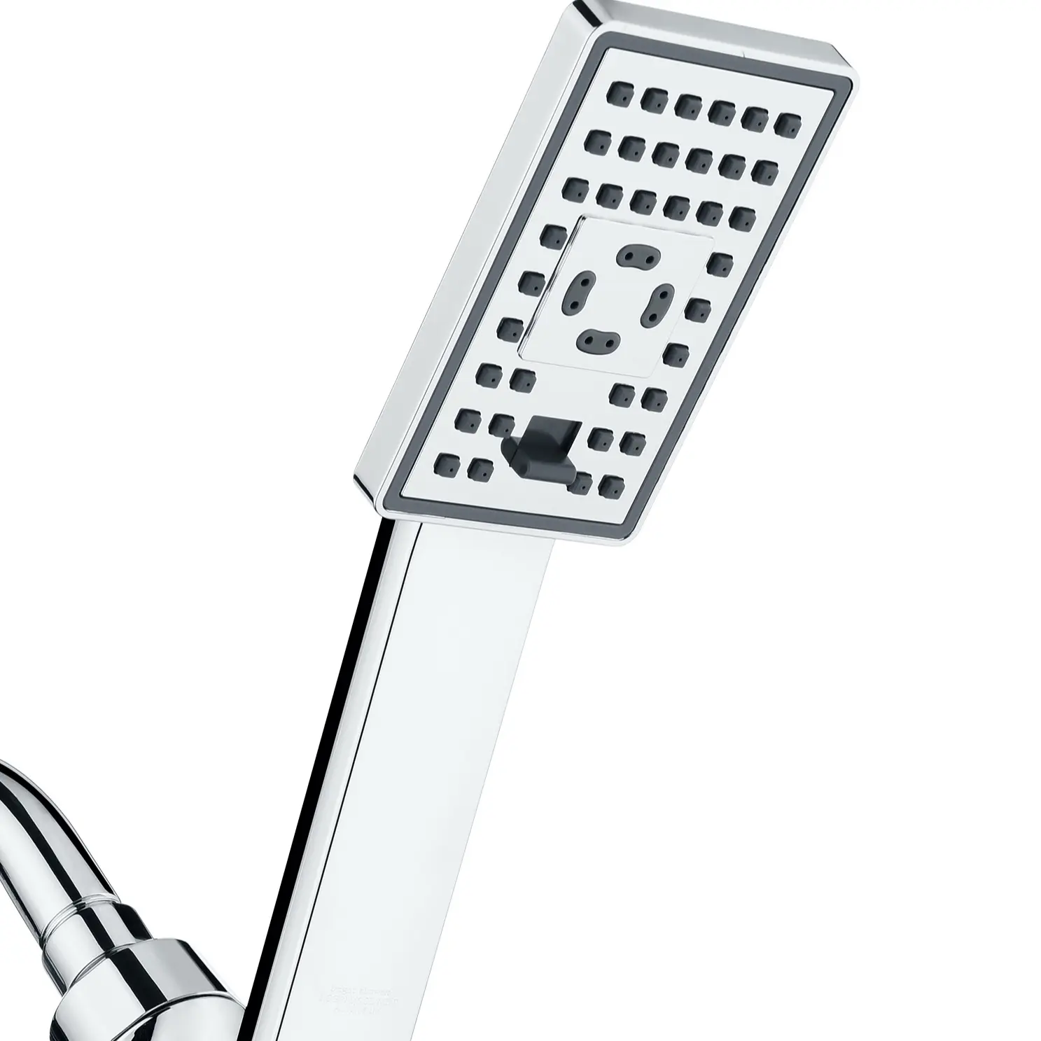 BRIGHT SHOWERS High Pressure Handheld Shower Head Set, Hand Held Showerhead with 60" Long Stainless Steel Hose and Adjustable Wall Bracket, 3 SprayS