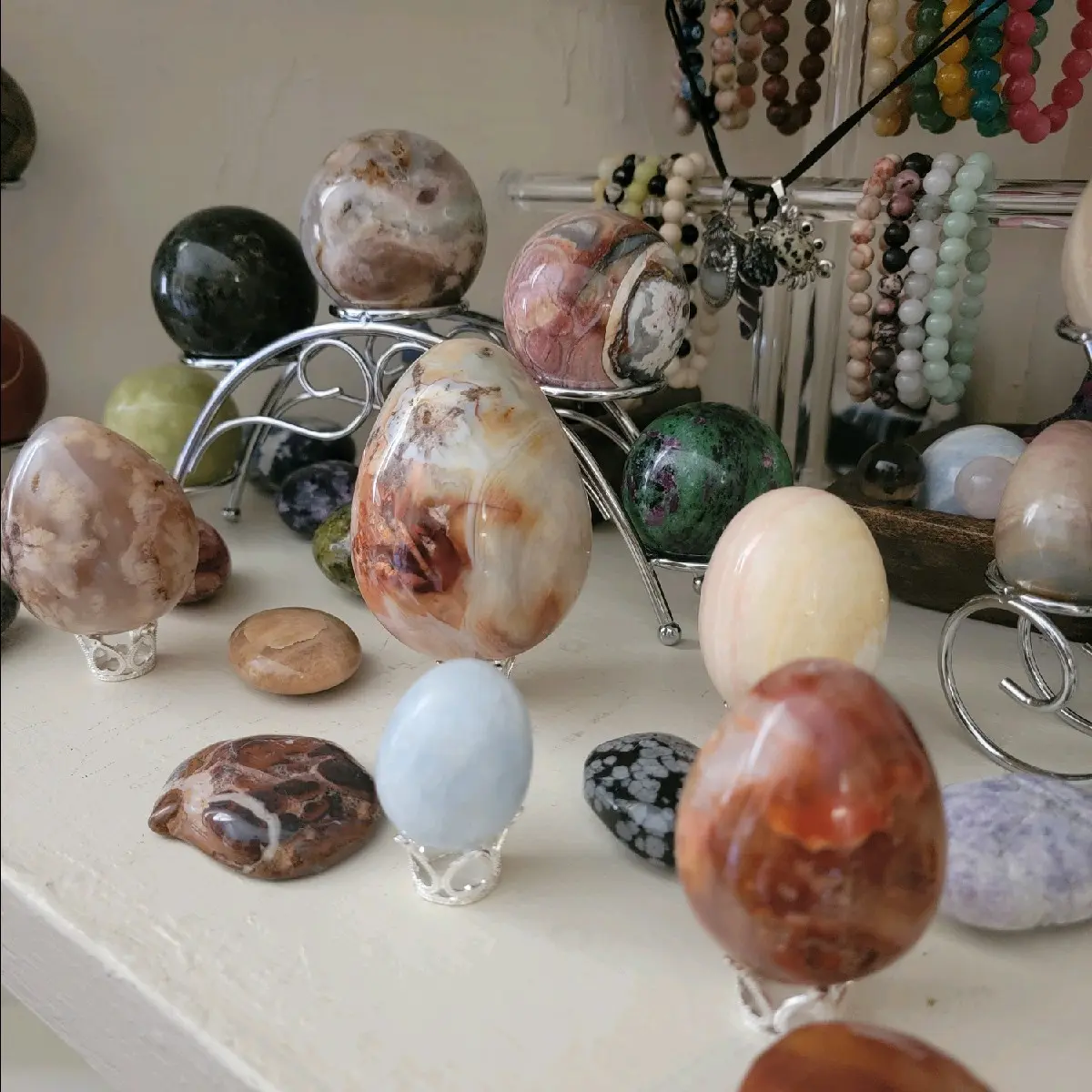 Crystal Egg Carvings natural crystal Decorative