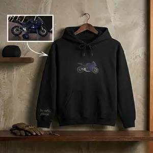 Personalized Car Photo Embroidered, Custom Race Car Sweatshirt, Custom Car Guy Gift, Car Lover Gift for Him Husband, Fatherday Gift for Dad