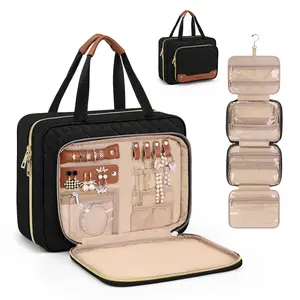 Wedama Expandable Makeup Storage Bag for Women Cruise Travel Large Capacity with Extra Jewelry Compartment Perfect for Travel & Makeup Storage Mother's Day
