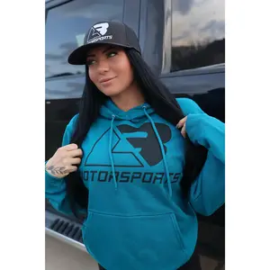 Teal & Black Logo Hoodie