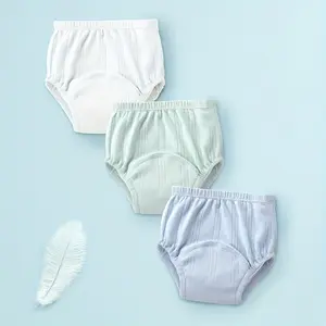 3 Piece Potty Training Pants, Breathable Cotton Cloth Diapers for All Seasons, Washable Baby Diaper Pants for Children