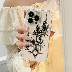 Black Butterfly Skull Phone Case， Gothic Art Style for iPhone 17 16 15 14 13 12 11 Plus Pro Max， Halloween Gift.