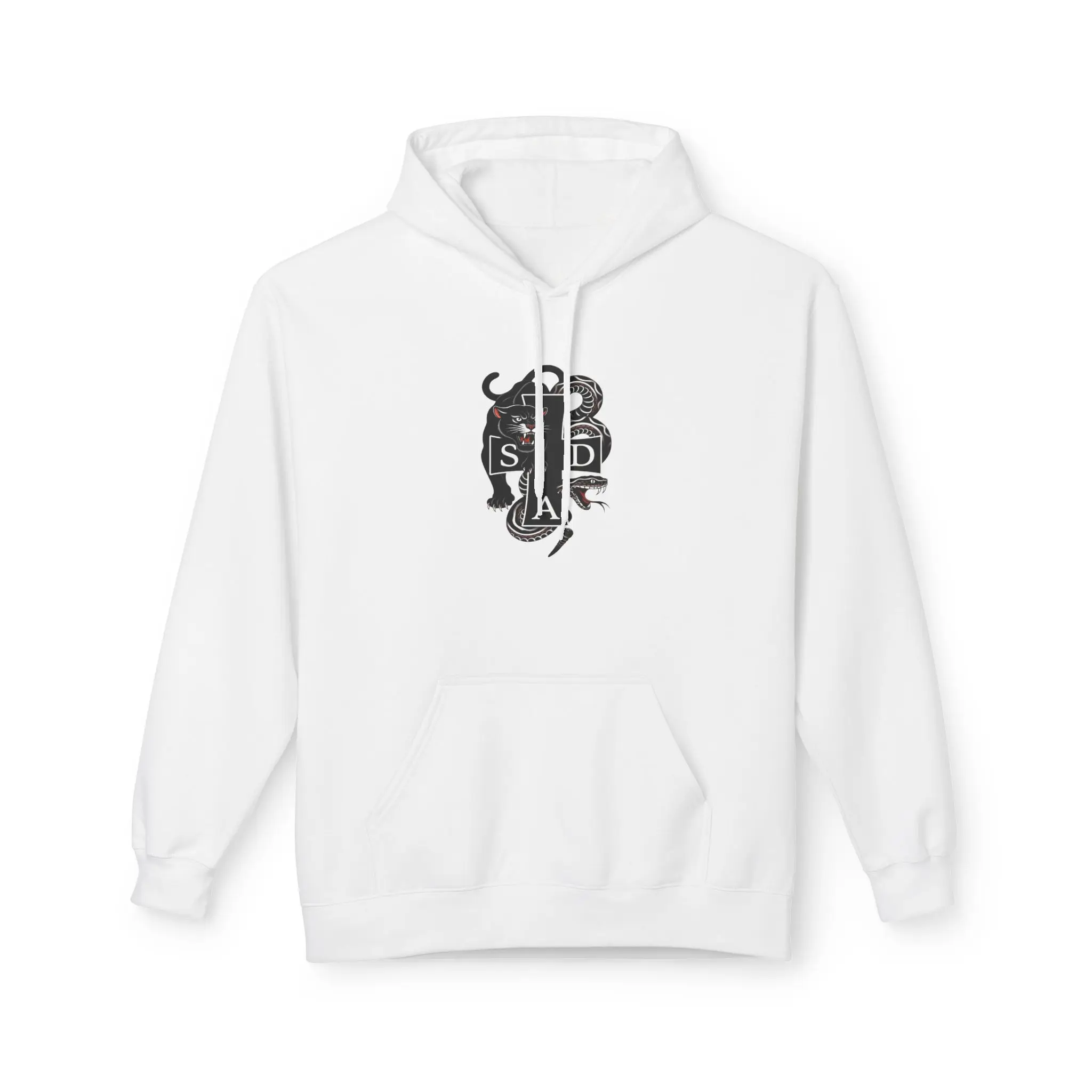 Savage Dad Apparel Hoodie | Minimal Monochrome Emblem Pullover | Mens Christian Streetwear | Faith Based Apparel | Gift for Him