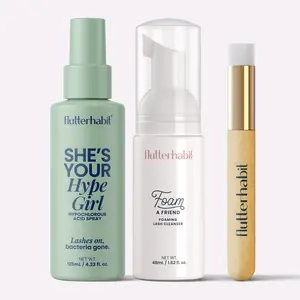 Clean and Calm Duo - Lash-safe Hypochlorous Acid Spray & Foaming Lash Cleanser