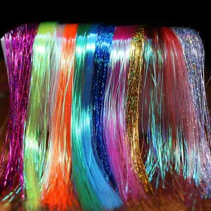 12 Colors Krystal Flash Ripple Flashabou Fly Tying Materials for Fishing Fly Lure Making Supplies