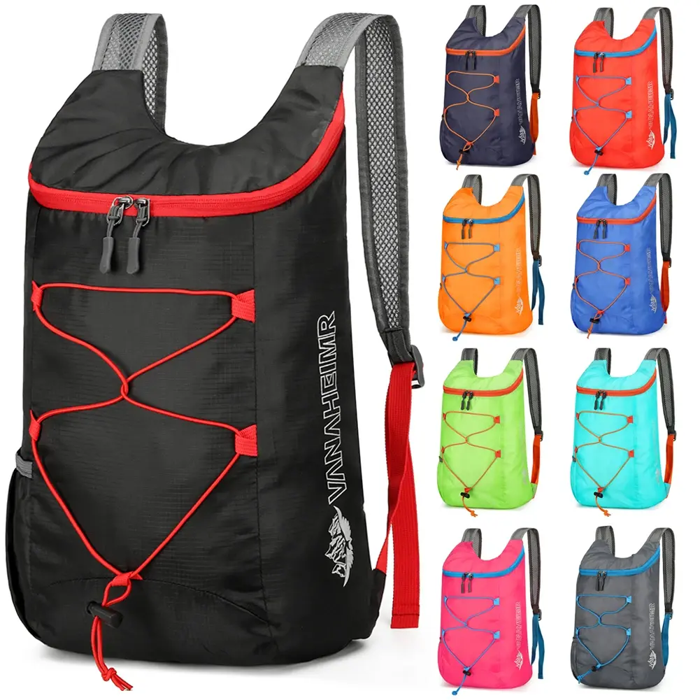 10L Foldable Backpack Lightweight Travel Daypack Portable Hiking Bag Outdoor Sports Backpack for Men Women