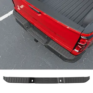 [Fits 19-25 Silverado & Sierra 1500]Rear Bumper Step Pad Compatible with 2019-2025 Chevy Silverado GMC Sierra 1500 20-25 2500HD 3500HD Rear Door Entry Guard Replacement for 2019-2025 Chevy Silverado Accessories