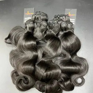 FlareeCaree RAW Body Wave Bundles Quick Weave Extensions Straight Hair Bundles 1 3 4 PCS 100% Human Hair Weave Bundles 12-30 Inch Natural Black Color Soft Healthy Thick Hair