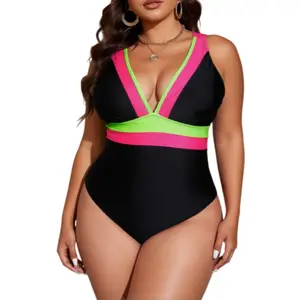 One Piece Swimsuits for Women 2026 Tummy Control Neon Bathing Suit plus size swimsuits tankini women bathing suits for the summer swim sets for women swimsuits 2 piece women's swimsuits tankini swim set bathing suits tummy control apron belly swimsuits