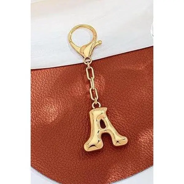 Bubble Letter Monogram Charm
